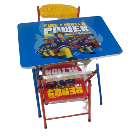 🔥 طقم طاولة وكرسي FIRE FIGHTER POWER 🚒✨